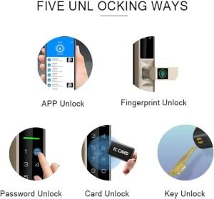 multiples metodos de acceso cerradura inteligente